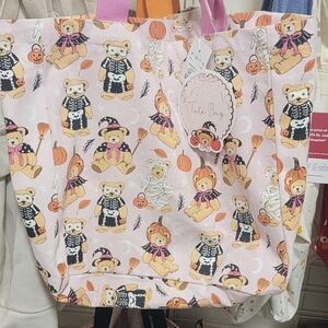🎃 NWT Halloween Teddy Bear Mummy and Bones Pumpkin Treat Bag 🎃